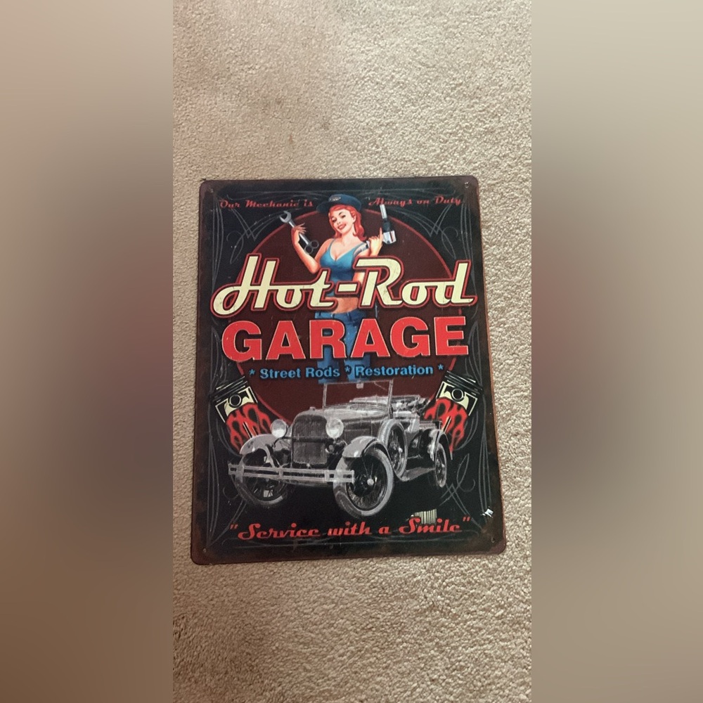 metal sign